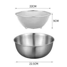 Set Of 5 Stainless Steel Bowl Vessel With Lids