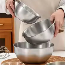 Set Of 5 Stainless Steel Bowl Vessel With Lids