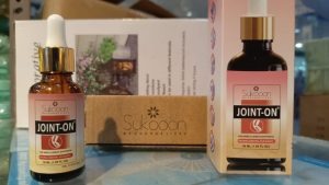 Sukoon Joint On Essential Oil Blend for pain in joints, back pain, arthritis pain, knee pain, tennis elbow, strains and sprains (30ml)