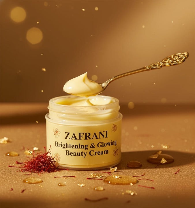 Zafrani Luxury Beauty Cream – 250g Original Formula Infused with Pure Saffron for Intense Glow, Skin Brightening, and Deep Hydration