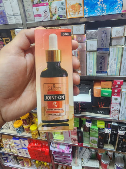 Sukoon Joint On Essential Oil Blend for pain in joints, back pain, arthritis pain, knee pain, tennis elbow, strains and sprains (30ml)